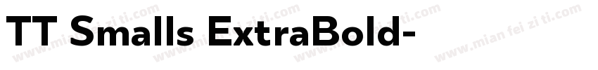 TT Smalls ExtraBold字体转换